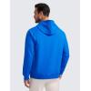 imageCRZ YOGA Hoodies for Men French Terry Hooded Sweatshirts Workout Athletic Casual Pullover Tops with PocketSparkle Blue