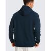 imageCRZ YOGA Hoodies for Men French Terry Hooded Sweatshirts Workout Athletic Casual Pullover Tops with PocketTrue Navy