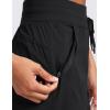 imageCRZ YOGA Lightweight Casual Shorts for Women 35quot High Waisted Linerless Athletic Running Hiking Shorts with Zip PocketsBlack