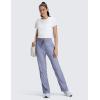 imageCRZ YOGA Lightweight Straight Leg Workout Pants for Women 28quot30quot Casual Ruched Work Gym Athletic Joggers with PocketsAdobeblue