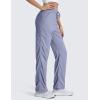 imageCRZ YOGA Lightweight Straight Leg Workout Pants for Women 28quot30quot Casual Ruched Work Gym Athletic Joggers with PocketsAdobeblue