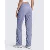 imageCRZ YOGA Lightweight Straight Leg Workout Pants for Women 28quot30quot Casual Ruched Work Gym Athletic Joggers with PocketsAdobeblue