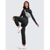 imageCRZ YOGA Lightweight Straight Leg Workout Pants for Women 28quot30quot Casual Ruched Work Gym Athletic Joggers with PocketsBlack