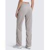 imageCRZ YOGA Lightweight Straight Leg Workout Pants for Women 28quot30quot Casual Ruched Work Gym Athletic Joggers with PocketsDark Chrome