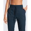 imageCRZ YOGA Lightweight Straight Leg Workout Pants for Women 28quot30quot Casual Ruched Work Gym Athletic Joggers with PocketsInk Blue