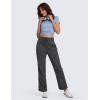 imageCRZ YOGA Lightweight Straight Leg Workout Pants for Women 28quot30quot Casual Ruched Work Gym Athletic Joggers with PocketsInk Gray