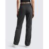 imageCRZ YOGA Lightweight Straight Leg Workout Pants for Women 28quot30quot Casual Ruched Work Gym Athletic Joggers with PocketsInk Gray