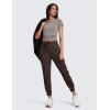 imageCRZ YOGA Lightweight Workout Joggers for Women 26quot285quot High Waisted Outdoor Running Casual Track Pants with PocketsHot Fudge Brown