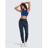 imageCRZ YOGA Lightweight Workout Joggers for Women 26quot285quot High Waisted Outdoor Running Casual Track Pants with PocketsInk Blue