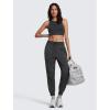 imageCRZ YOGA Lightweight Workout Joggers for Women 26quot285quot High Waisted Outdoor Running Casual Track Pants with PocketsInk Gray