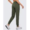 imageCRZ YOGA Lightweight Workout Joggers for Women 26quot285quot High Waisted Outdoor Running Casual Track Pants with PocketsOlive Green