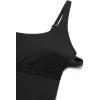 imageCRZ YOGA Maxi Square Neck Tank Dress for Women Sleeveless Padded Casual Travel Summer Flowy Outfits with Side PocketsBlack