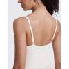 imageCRZ YOGA Maxi Square Neck Tank Dress for Women Sleeveless Padded Casual Travel Summer Flowy Outfits with Side PocketsMilky White
