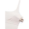 imageCRZ YOGA Maxi Square Neck Tank Dress for Women Sleeveless Padded Casual Travel Summer Flowy Outfits with Side PocketsMilky White