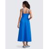 imageCRZ YOGA Maxi Square Neck Tank Dress for Women Sleeveless Padded Casual Travel Summer Flowy Outfits with Side PocketsSparkle Blue