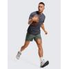 imageCRZ YOGA Mens 2 in 1 Running Shorts with Liner  5 Quick Dry for Workout Sports Athletic with PocketsGrey Sage