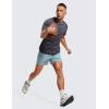 imageCRZ YOGA Mens 2 in 1 Running Shorts with Liner  5 Quick Dry for Workout Sports Athletic with PocketsLight Grayish Blue