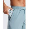 imageCRZ YOGA Mens 2 in 1 Running Shorts with Liner  5 Quick Dry for Workout Sports Athletic with PocketsLight Grayish Blue