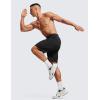 imageCRZ YOGA Mens 2 in 1 Running Shorts with Liner  9 Quick Dry for Workout Sports Athletic with PocketsBlack