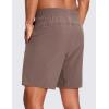 imageCRZ YOGA Mens 2 in 1 Running Shorts with Liner  9 Quick Dry for Workout Sports Athletic with PocketsBrown Rock