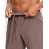 imageCRZ YOGA Mens 2 in 1 Running Shorts with Liner  9 Quick Dry for Workout Sports Athletic with PocketsBrown Rock