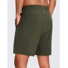 imageCRZ YOGA Mens 2 in 1 Running Shorts with Liner  9 Quick Dry for Workout Sports Athletic with PocketsDark Olive