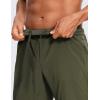 imageCRZ YOGA Mens 2 in 1 Running Shorts with Liner  9 Quick Dry for Workout Sports Athletic with PocketsDark Olive
