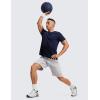 imageCRZ YOGA Mens 2 in 1 Running Shorts with Liner  9 Quick Dry for Workout Sports Athletic with PocketsGull Gray