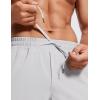 imageCRZ YOGA Mens 2 in 1 Running Shorts with Liner  9 Quick Dry for Workout Sports Athletic with PocketsGull Gray