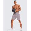 imageCRZ YOGA Mens 2 in 1 Running Shorts with Liner  9 Quick Dry for Workout Sports Athletic with PocketsLunar Rock