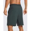 imageCRZ YOGA Mens 2 in 1 Running Shorts with Liner  9 Quick Dry for Workout Sports Athletic with PocketsMelanite