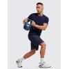 imageCRZ YOGA Mens 2 in 1 Running Shorts with Liner  9 Quick Dry for Workout Sports Athletic with PocketsNavy