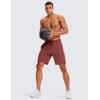 imageCRZ YOGA Mens 2 in 1 Running Shorts with Liner  9 Quick Dry for Workout Sports Athletic with PocketsSavannah