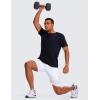 imageCRZ YOGA Mens 2 in 1 Running Shorts with Liner  9 Quick Dry for Workout Sports Athletic with PocketsWhite