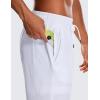 imageCRZ YOGA Mens 2 in 1 Running Shorts with Liner  9 Quick Dry for Workout Sports Athletic with PocketsWhite