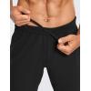 imageCRZ YOGA Mens 4Way Stretch Comfy Athletic Pants  28quot Track Hiking Golf Gym Workout JoggersBlack