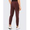 imageCRZ YOGA Mens 4Way Stretch Golf Joggers with Pockets 30quot32quot  Track Gym Athletic Workout Hiking PantsDark Red