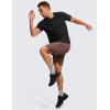 imageCRZ YOGA Mens Cotton Polyester Short Sleeve TShirt Classic Fit Casual Workout Tops Soft Premium TeeBlack