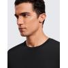 imageCRZ YOGA Mens Cotton Polyester Short Sleeve TShirt Classic Fit Casual Workout Tops Soft Premium TeeBlack