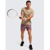 imageCRZ YOGA Mens Cotton Polyester Short Sleeve TShirt Classic Fit Casual Workout Tops Soft Premium TeeCalifornia Sand