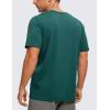 imageCRZ YOGA Mens Cotton Polyester Short Sleeve TShirt Classic Fit Casual Workout Tops Soft Premium TeeForest Green