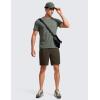 imageCRZ YOGA Mens Cotton Polyester Short Sleeve TShirt Classic Fit Casual Workout Tops Soft Premium TeeGrey Sage