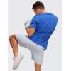 imageCRZ YOGA Mens Cotton Polyester Short Sleeve TShirt Classic Fit Casual Workout Tops Soft Premium TeeStrong Blue