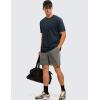 imageCRZ YOGA Mens Cotton Polyester Short Sleeve TShirt Classic Fit Casual Workout Tops Soft Premium TeeTrue Navy