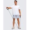 imageCRZ YOGA Mens Cotton Polyester Short Sleeve TShirt Classic Fit Casual Workout Tops Soft Premium TeeWhite