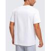 imageCRZ YOGA Mens Cotton Polyester Short Sleeve TShirt Classic Fit Casual Workout Tops Soft Premium TeeWhite