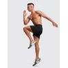 imageCRZ YOGA Mens FourWay Stretch Workout Shorts  5 Soft Durable for Casual Athletic with PocketsBlack