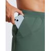 imageCRZ YOGA Mens FourWay Stretch Workout Shorts  5 Soft Durable for Casual Athletic with PocketsDark Forest Green
