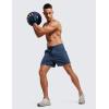 imageCRZ YOGA Mens FourWay Stretch Workout Shorts  5 Soft Durable for Casual Athletic with PocketsElectric Blue