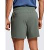 imageCRZ YOGA Mens FourWay Stretch Workout Shorts  5 Soft Durable for Casual Athletic with PocketsGrey Sage